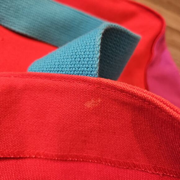 Laurel Burch Colorful Cat Oversized Tote Bag Multicolor Vtg Artsy Eclectic - Picture 11 of 13